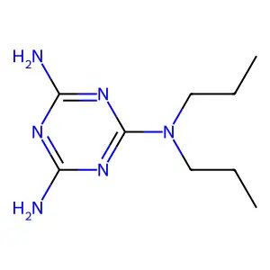 s-Triazine, 2,6-diamino-4-dipropylamino- structure