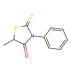 5-Methyl-3-phenyl-2-thioxo-4-thiazolidinone structure