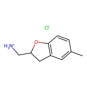 2-Benzofuranmethylamine, 2,3-dihydro-5-methyl-, hydrochloride structure