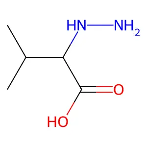 Butyric acid, 2-hydrazino-3-methyl-, DL- structure