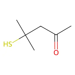 4-Mercapto-4-methyl-2-Pentanone structure
