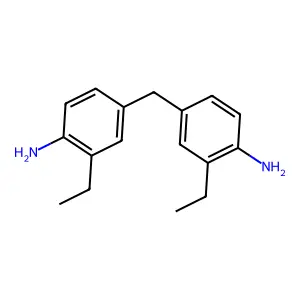 4,4'-Methylenebis(2-ethylbenzamine) structure