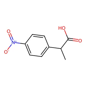 2-(4-Nitrophenyl)propionic acid structure