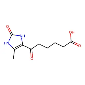 6-(5-Methyl-2-oxo-2,3-dihydro-1H-imidazol-4-yl)-6-oxo-hexanoic acid structure