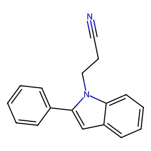1H-Indole-1-propanenitrile, 2-phenyl- structure