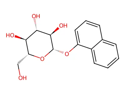 1-Naphthylglucoside structure