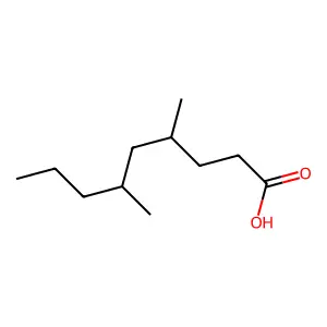 4,6-Dimethylnonanoic acid structure