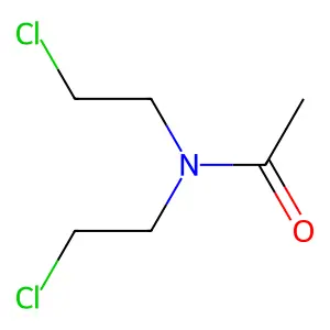 Acetamide, N,N-bis(2-chloroethyl)- structure