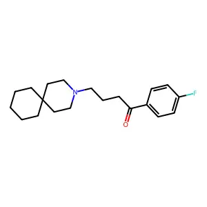 1-Butanone, 4-(3-azaspiro(5.5)undec-3-yl)-1-(4-fluorophenyl)- structure