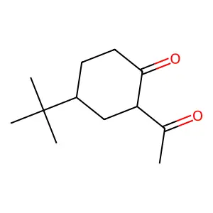 2-Acetyl-4-tert-butylcyclohexan-1-one structure