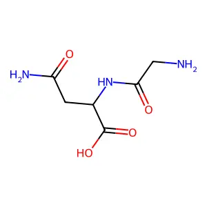 Glycyl-L-asparagine structure