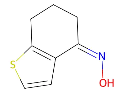 N-(4,5,6,7-tetrahydro-1-benzothiophen-4-ylidene)hydroxylamine structure