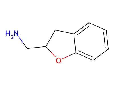 1-(2,3-Dihydro-1-benzofuran-2-yl)methanamine--hydrogen chloride (1/1) structure
