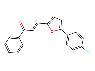 3-[5-(4-Chlorophenyl)furan-2-yl]-1-phenylprop-2-en-1-one structure