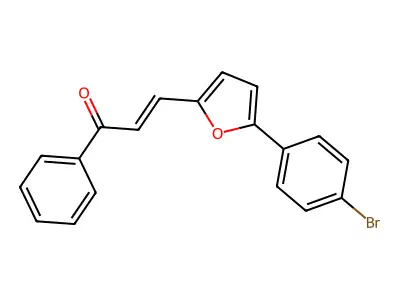 3-[5-(4-Bromophenyl)furan-2-yl]-1-phenylprop-2-en-1-one structure