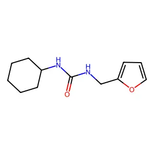 1-Cyclohexyl-3-(furan-2-ylmethyl)urea structure