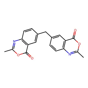 4H-3,1-Benzoxazin-4-one, 6,6'-methylenebis[2-methyl- structure