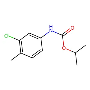 Isopropyl 3-chloro-4-methylphenylcarbamate structure