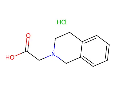2(1H)-Isoquinolineacetic acid, 3,4-dihydro-, hydrochloride structure