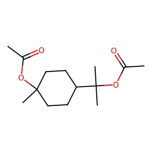Cyclohexanemethanol, 4-(acetyloxy)-alpha,alpha,4-trimethyl-, 1-acetate structure