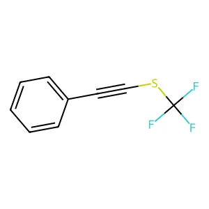 {[(Trifluoromethyl)thio]ethynyl}benzene structure
