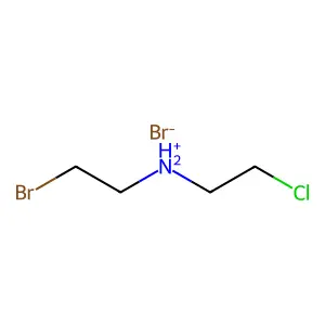 2-Bromo-N-(2-chloroethyl)ethan-1-amine--hydrogen bromide (1/1) structure