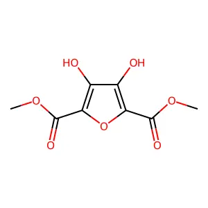 Dimethyl 3,4-dihydroxyfuran-2,5-dicarboxylate structure
