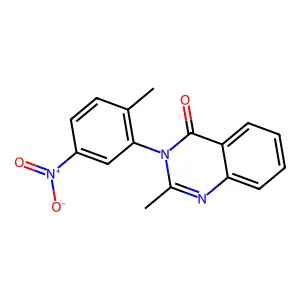 2-Methyl-3-(2-methyl-5-nitrophenyl)quinazolin-4-one structure