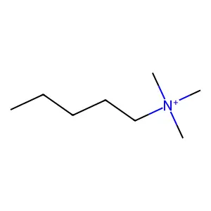 N,N,N-Trimethyl-1-pentanaminium structure