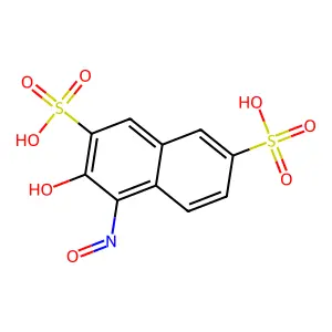 2,7-Naphthalenedisulfonic acid, 3-hydroxy-4-nitroso- structure