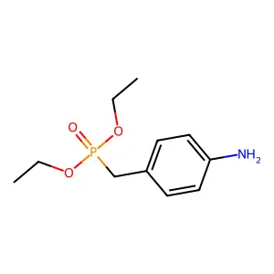 Diethyl p-aminobenzylphosphonate structure