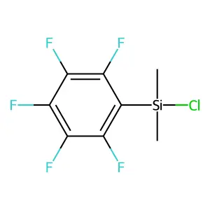 Chlorodimethylpentafluorophenylsilane structure