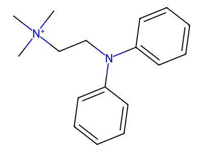 Ethanaminium, 2-(diphenylamino)-N,N,N-trimethyl- structure
