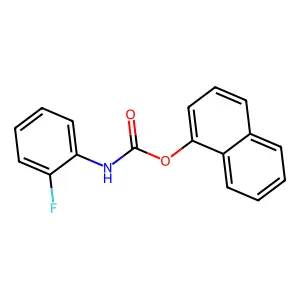 naphthalen-1-yl N-(2-fluorophenyl)carbamate structure