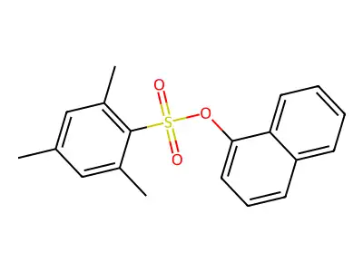 Naphthalen-1-yl 2,4,6-trimethylbenzenesulfonate structure