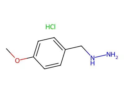 HYDRAZINE, p-METHOXYBENZYL-, HYDROCHLORIDE structure