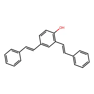 2,4-Bis(2-phenylethenyl)phenol structure