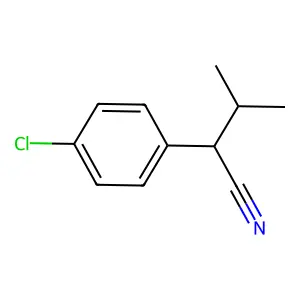 Benzeneacetonitrile, 4-chloro-alpha-(1-methylethyl)- structure