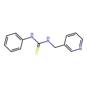 1-Phenyl-3-(pyridin-3-ylmethyl)thiourea structure