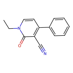 1-Ethyl-2-oxo-4-phenyl-1,2-dihydropyridine-3-carbonitrile structure