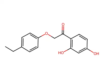 1-(2,4-Dihydroxyphenyl)-2-(4-Ethylphenoxy)Ethanone structure