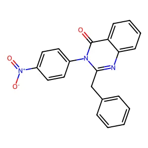 2-Benzyl-3-(4-nitrophenyl)quinazolin-4-one structure