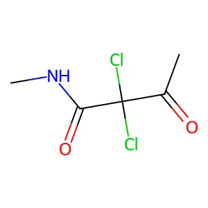 Butanamide, 2,2-dichloro-N-methyl-3-oxo- structure