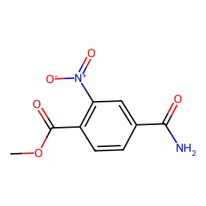 Methyl 4-(aminocarbonyl)-2-nitrobenzoate structure