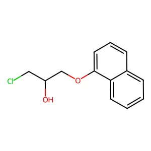 1-Chloro-3-(1-naphthyloxy)-2-propanol structure