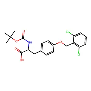 Boc-O-2,6-dichlorobenzyl-DL-tyrosine structure