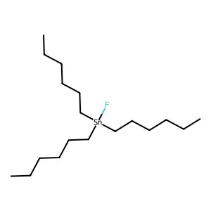 Fluorotrihexylstannane structure