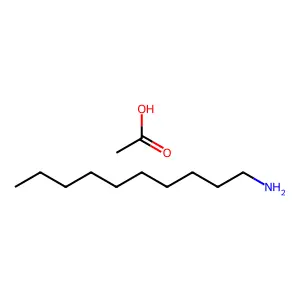 Decylamine, acetate structure