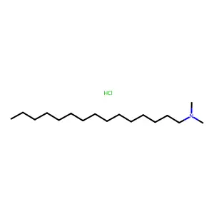 Pentadecylamine, N,N-dimethyl-, hydrochloride structure