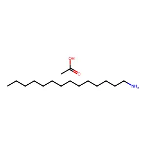 1-Tetradecanamine, acetate (1:1) structure